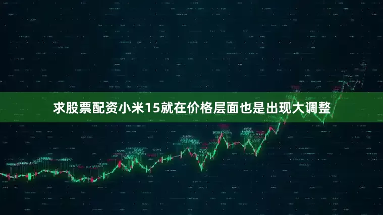 求股票配资小米15就在价格层面也是出现大调整